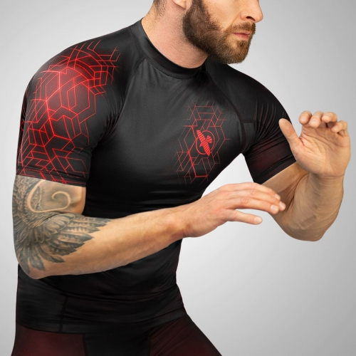 Hayabusa Geo Short Sleeve Rashguard Red price