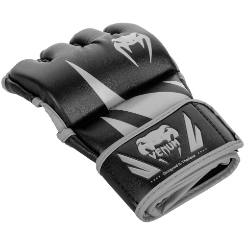 Рукавиці MMA Venum Challenger MMA Gloves Without Thumb Black Grey купити