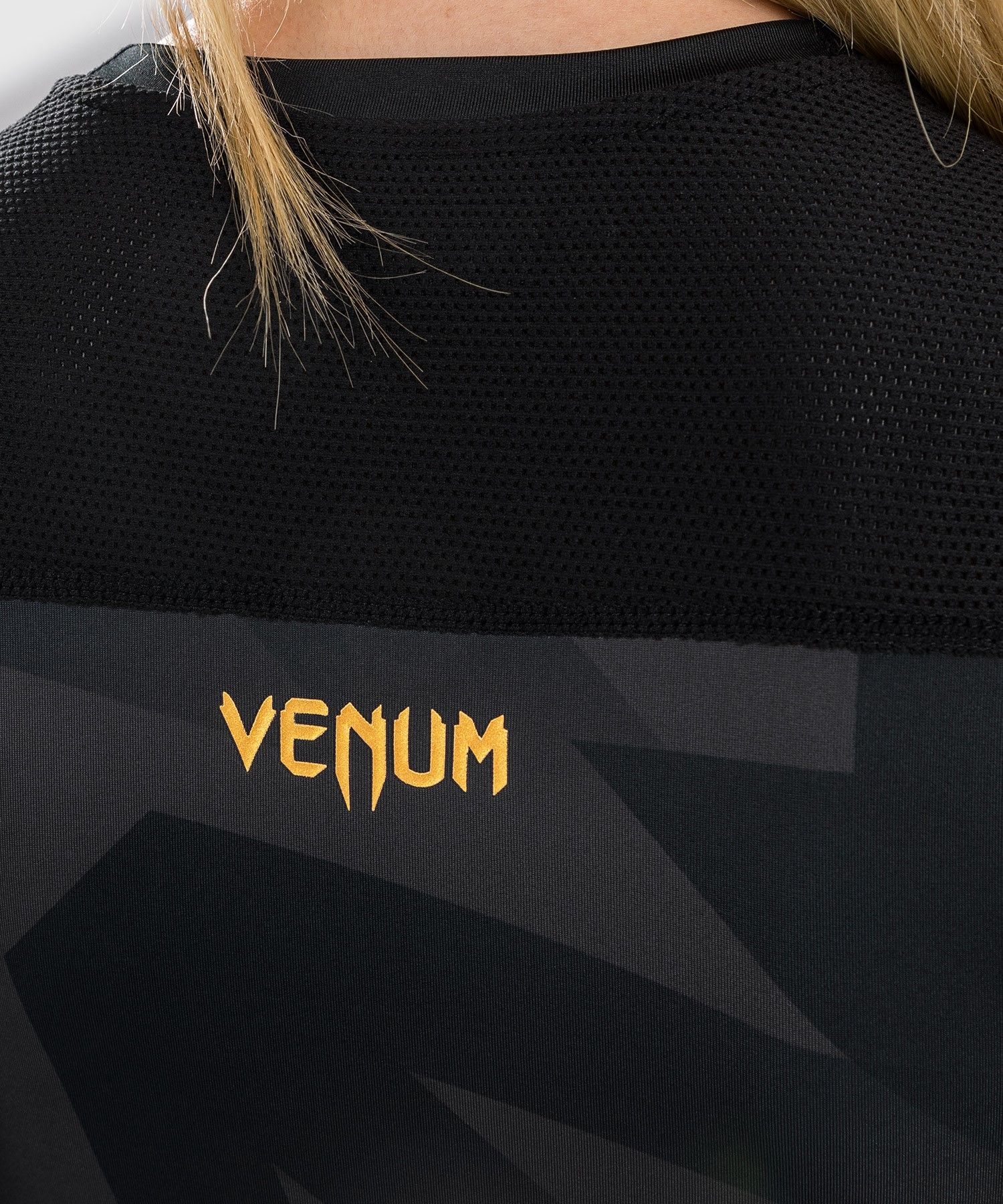 Жіночий рашгард Venum Razor Rashguard Long Sleeves For Women Black Gold розмір
