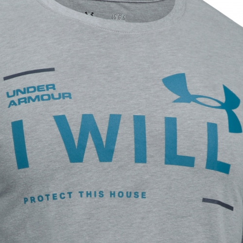 Under Armour I Will T-Shirt Charged Cotton Steel size
