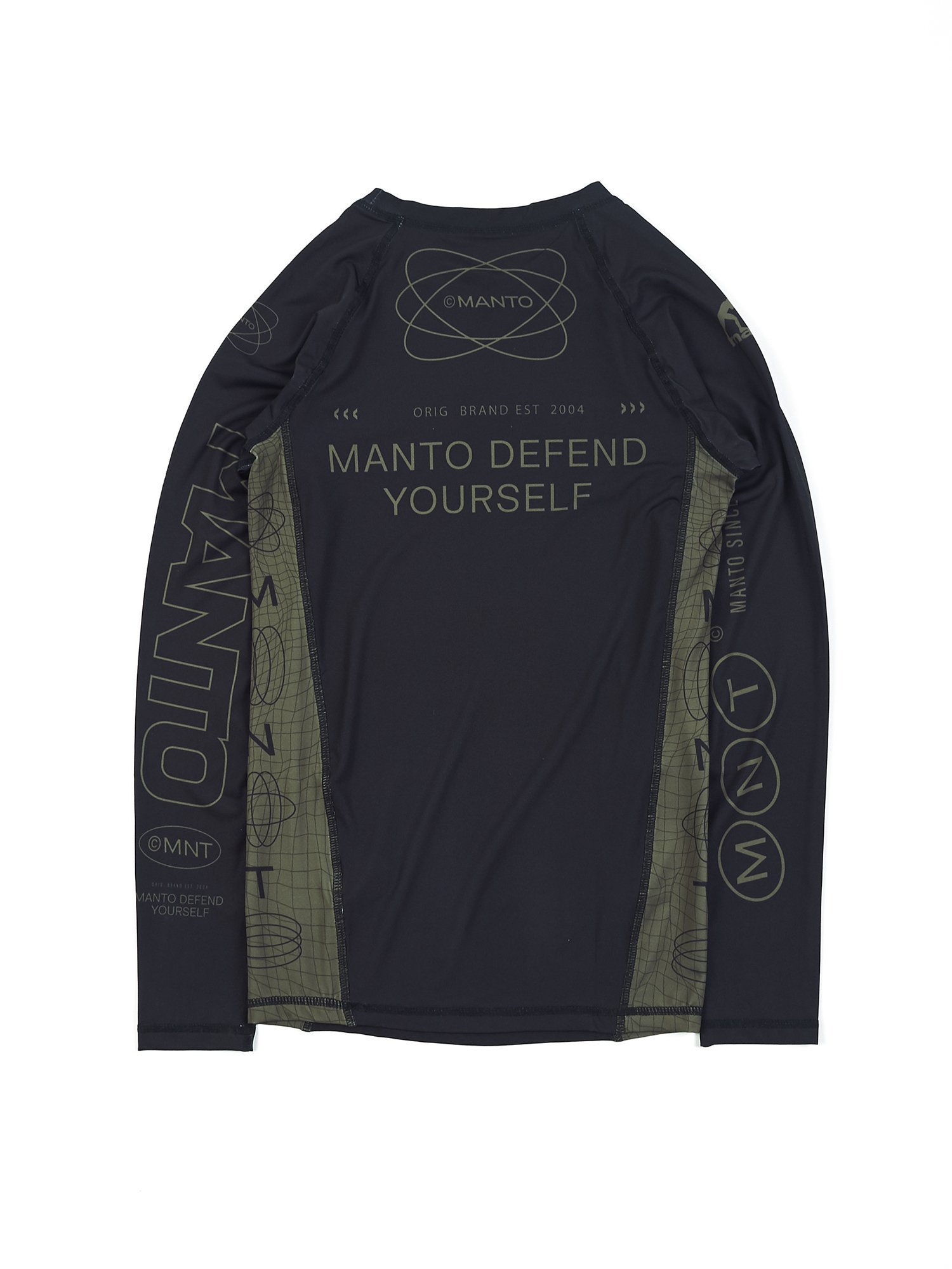 Rashguard MANTO Long Sleeve Rashguard Elipses Black photo