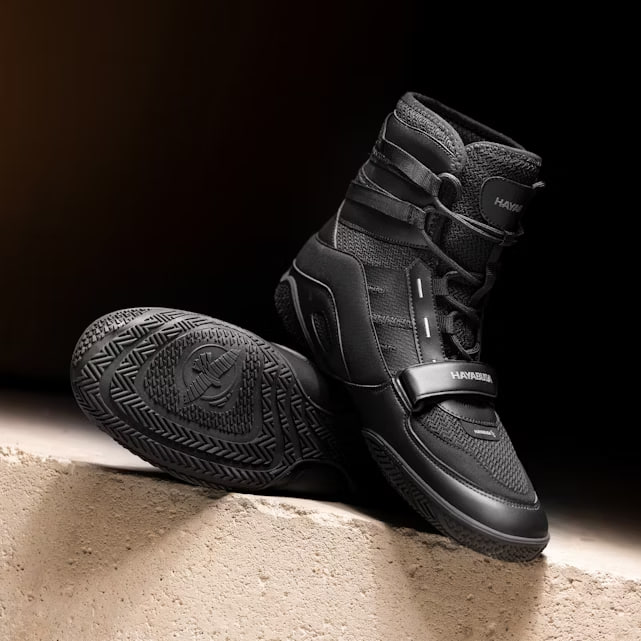Hayabusa Strike Boxing Shoes Black photo