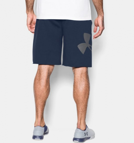Шорты Under Armour Rival Fleece Exploded Logo Midnight Navy купить