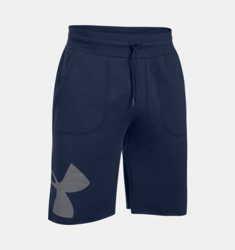 Шорты Under Armour Rival Fleece Exploded Logo Midnight Navy фото