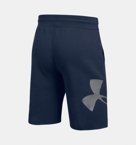 Шорты Under Armour Rival Fleece Exploded Logo Midnight Navy оригинал