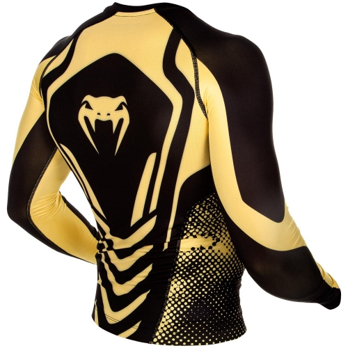 Venum Technical Compression T-shirt Long Sleeves Black Yellow photo