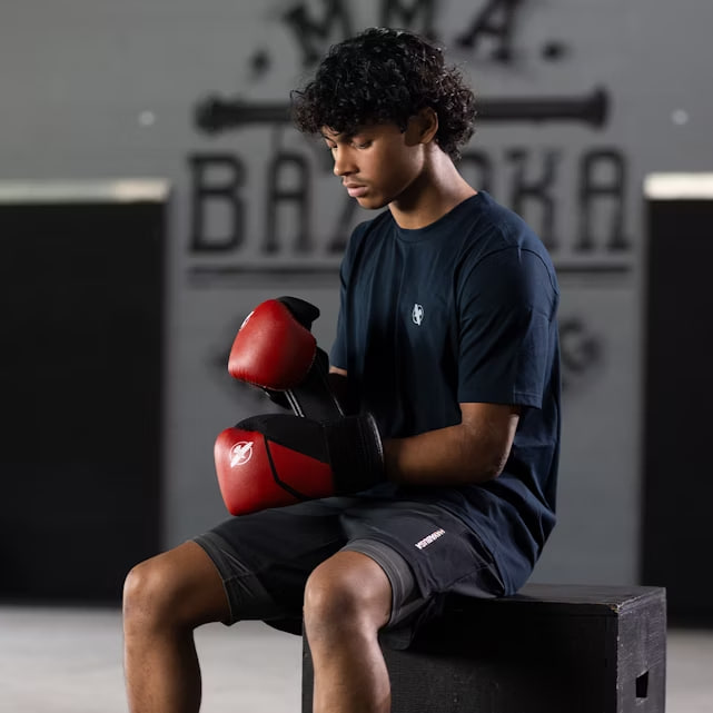 Hayabusa E1 Kids Boxing Gloves Red Black price