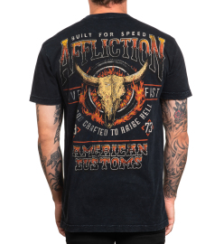 Affliction AC Midwest Run Black Lava Wash T-shirt buy