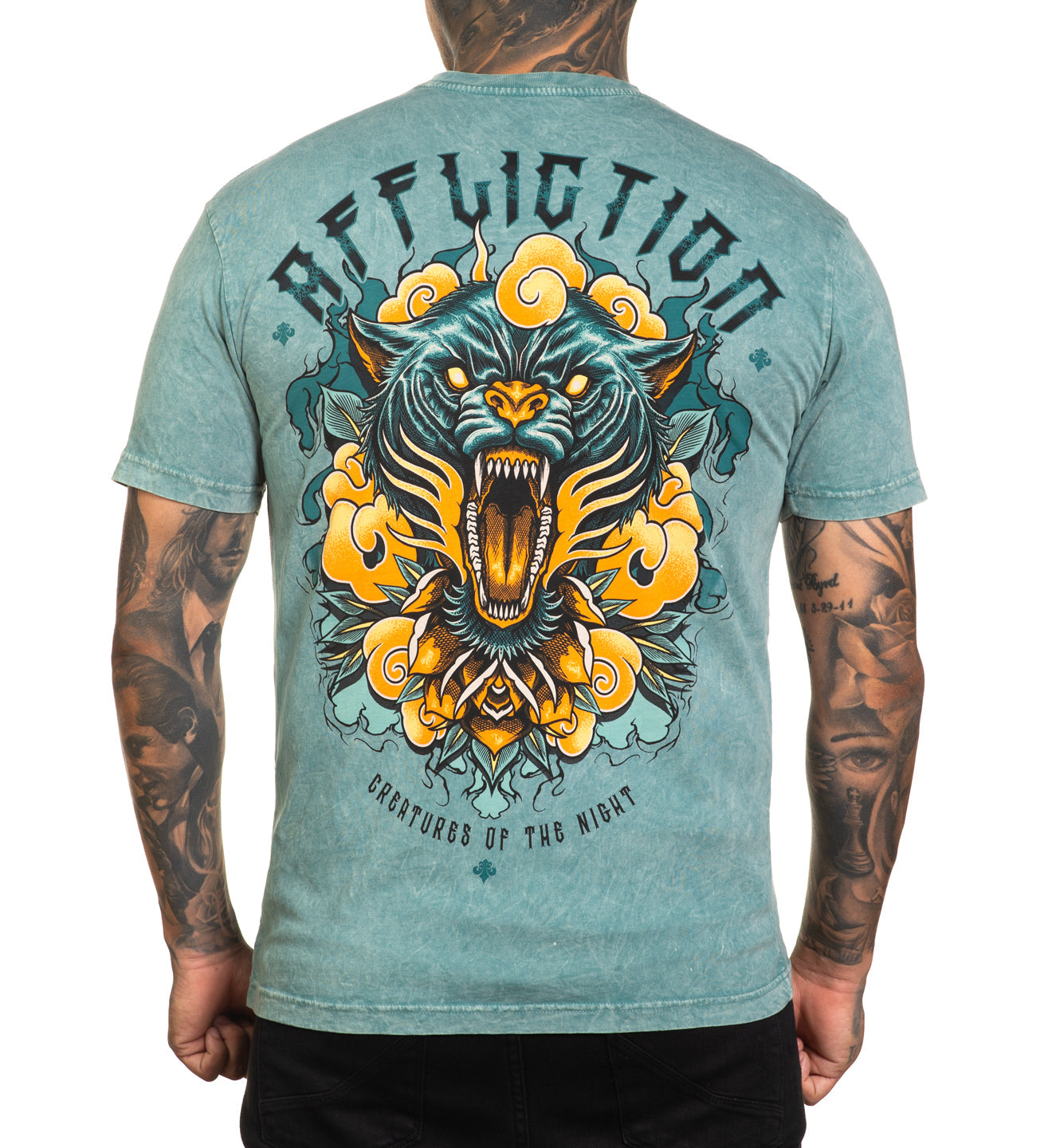 Футболка Affliciton Ancient Moon Tee Trellis Lava Wash купити