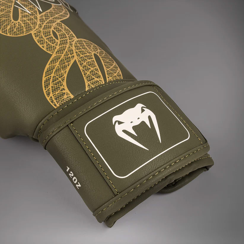 Боксерські рукавиці Venum Serpenti Boxing Gloves Khaki Bronze Ivory оригінал