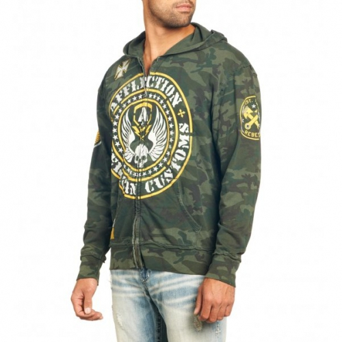 Толстовка Affliction Moto Hellion Med Wt Zip Hood купить