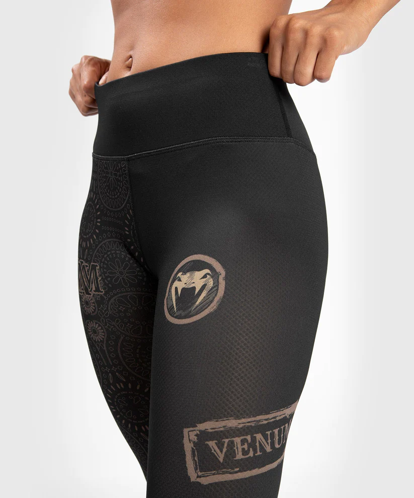 Venum Women Santa Muerte Dark Side - Legging - Black Brown  photo