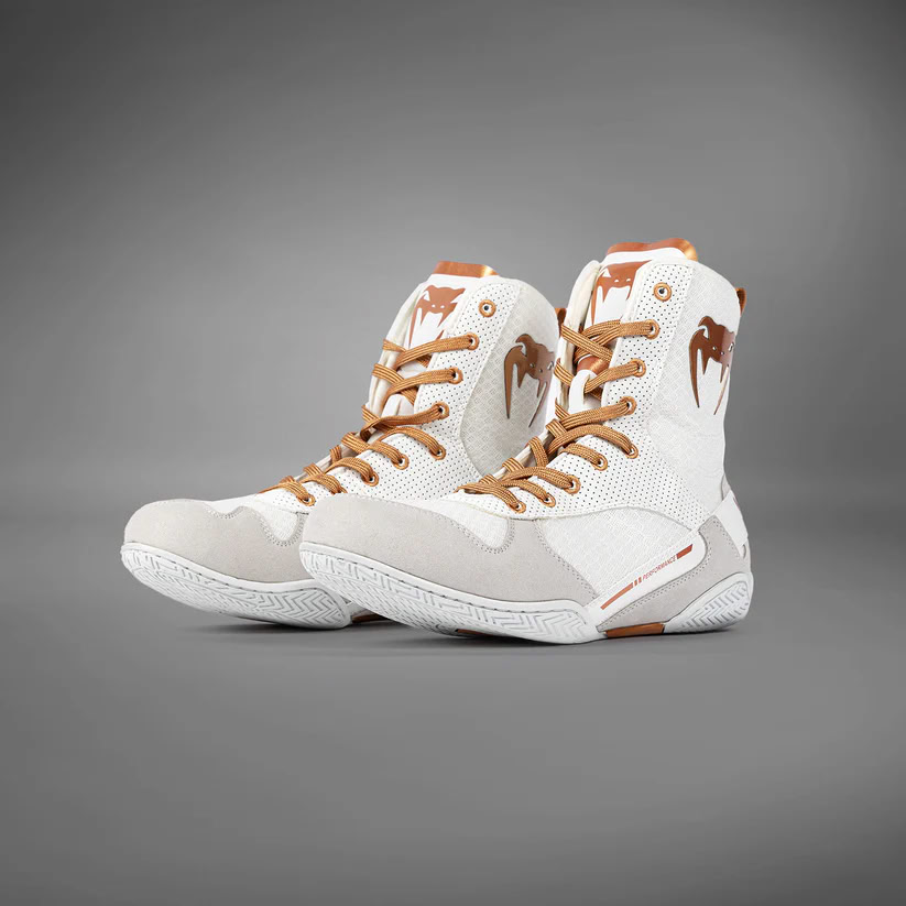 Боксерки Venum Elite Boxing Shoes White Gold