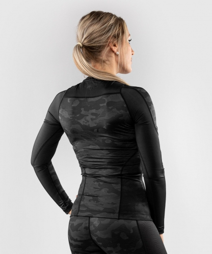 Женский рашгард Venum Defender Rashguard Long Sleeves Black Black цена