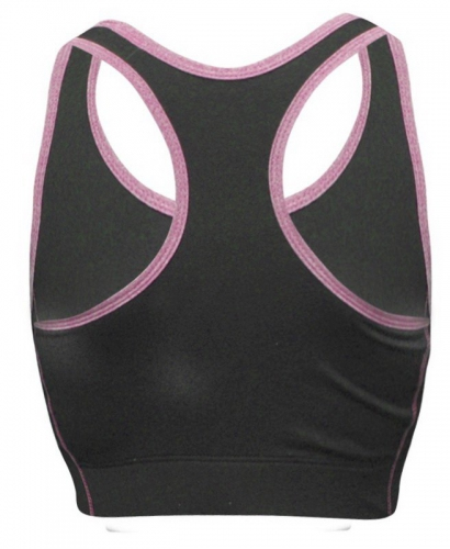 Топ женский спортивный Bad Girl Sports Bra Black Pink купить