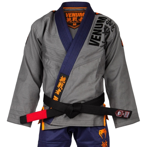 Кимоно Venum Challenger 4.0 BJJ Gi Grey Navy Blue купить