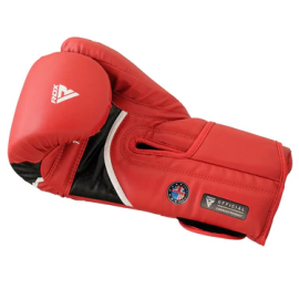 Боксерські рукавиці RDX Boxing Gloves Aura Plus T-17 Red\Black фото