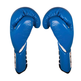 Боевые боксерские перчатки Cleto Reyes Official Leather Fight Gloves Blue, Фото № 2
