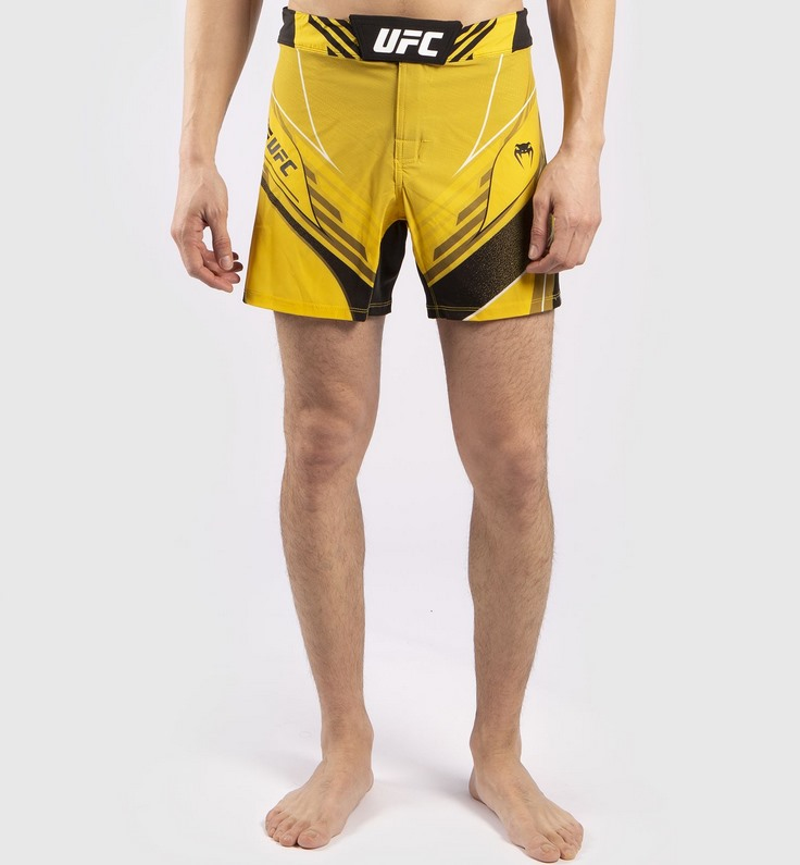 Легкие шорты для ММА Venum Authentic UFC FightNight Short Fit Pro Line Yellow
