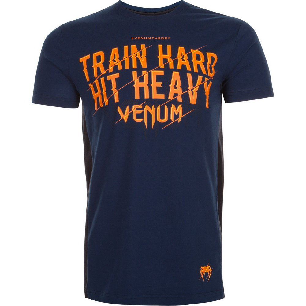 Футболка Venum Train Hard Hit Heavy T-Shirt Blue
