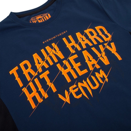 Футболка Venum Train Hard Hit Heavy T-Shirt Blue, Фото № 6