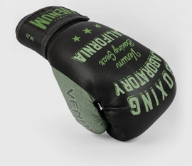 Боксерские перчатки Venum Boxing Lab - Black Green, Фото № 3