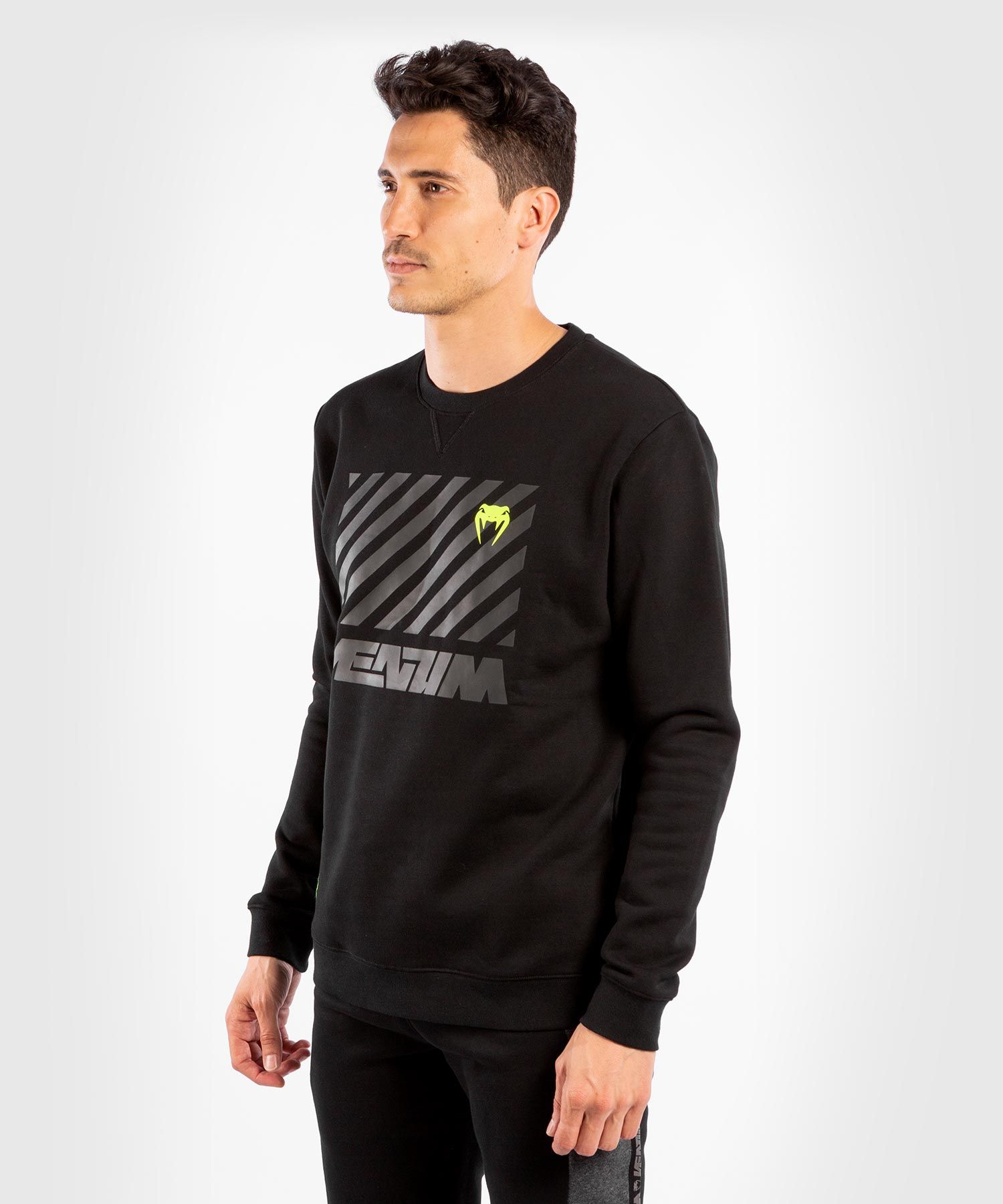 Толстовка без капюшона Venum Stripes Sweatshirt Black цена