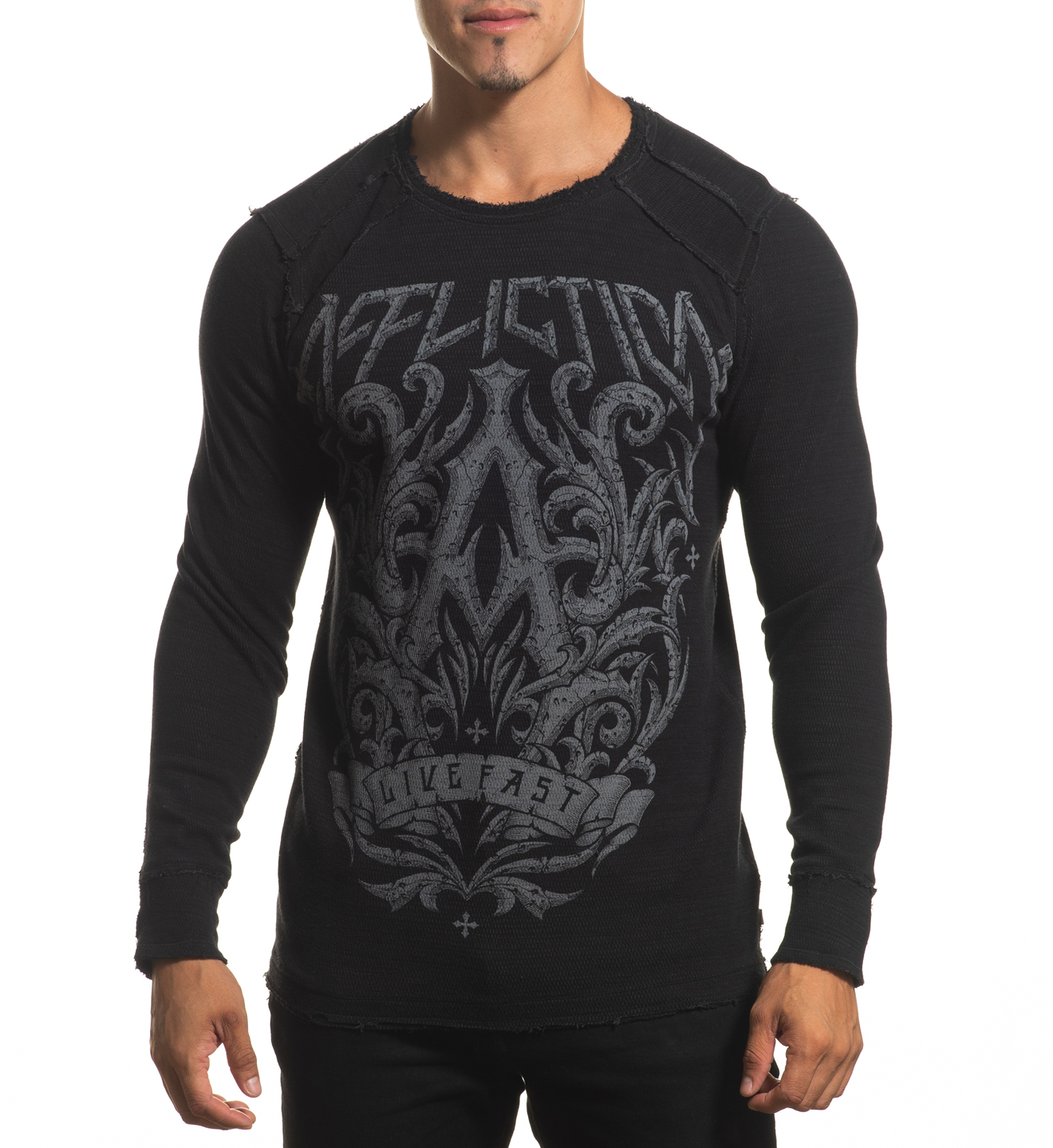 Двoстороння термалка Affliction Art of War A24419 Charcoal-Black купити