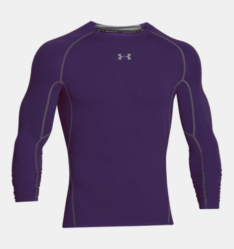Компресійна футболка Under Armour HeatGear Compression Long Sleeve Stealth Purple фото