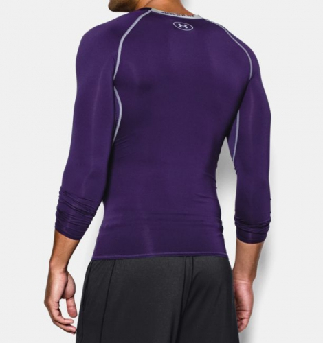 Компресійна футболка Under Armour HeatGear Compression Long Sleeve Stealth Purple купити