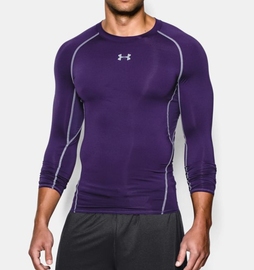 Компресійна футболка Under Armour HeatGear Compression Long Sleeve Stealth Purple