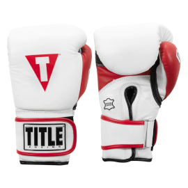 Снарядные перчатки Title Boxing Gel World V2T Bag Gloves White Red Black