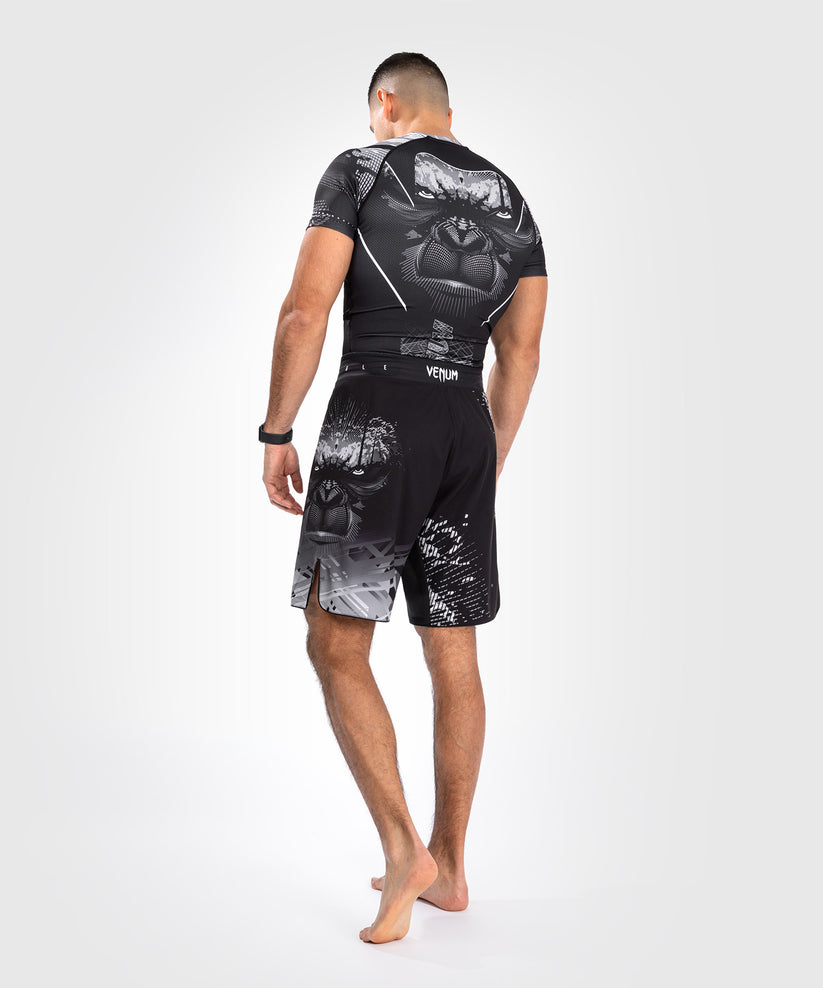 MMA shorts Venum Gorilla Jungle Fightshort Black White size