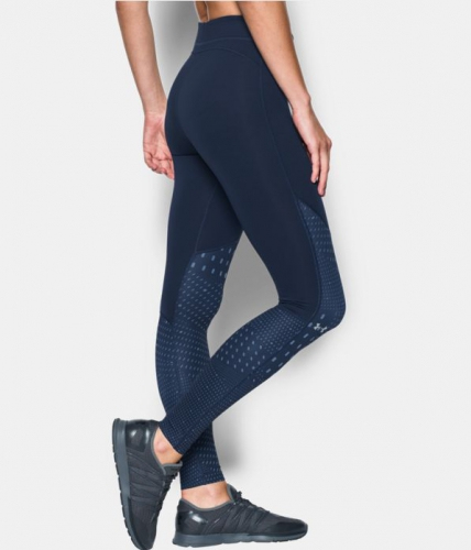 Under Armor Womens ColdGear Graphic Legging Navy compression leggings buy