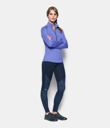 Under Armor Womens ColdGear Graphic Legging Navy compression leggings price