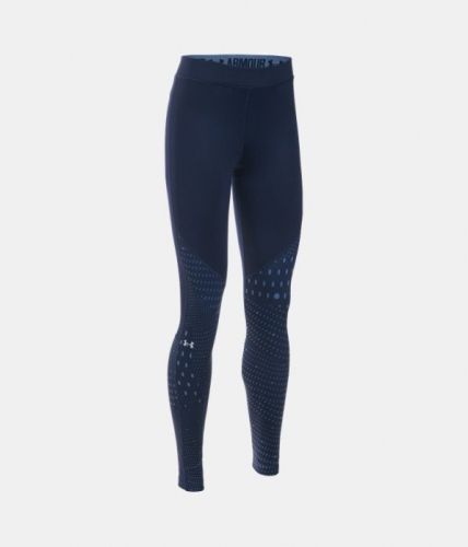 Under Armor Womens ColdGear Graphic Legging Navy compression leggings photo