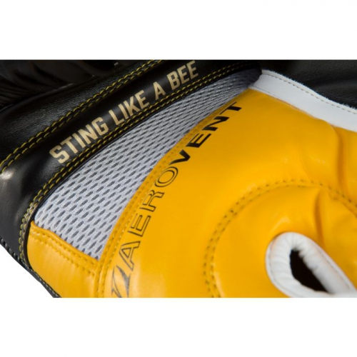 Боксерские перчатки Title Ali Infused Foam Training Gloves Black Yellow ціна