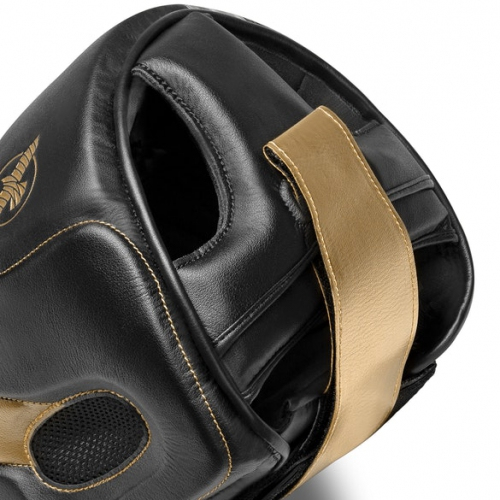 Hayabusa T3 MMA Headgear Black Gold helmet photo