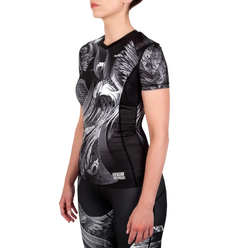 Женский рашгард Venum Phoenix Rashguard Short Black ціна