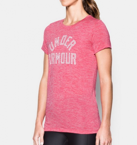 Жіноча футболка Under Armour Womens UA Tech T-shirt Pink купити