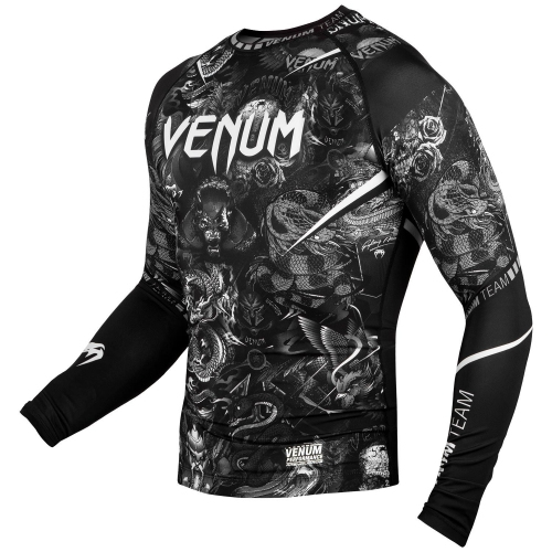Venum Long Sleeves Art Rashguard Black White buy