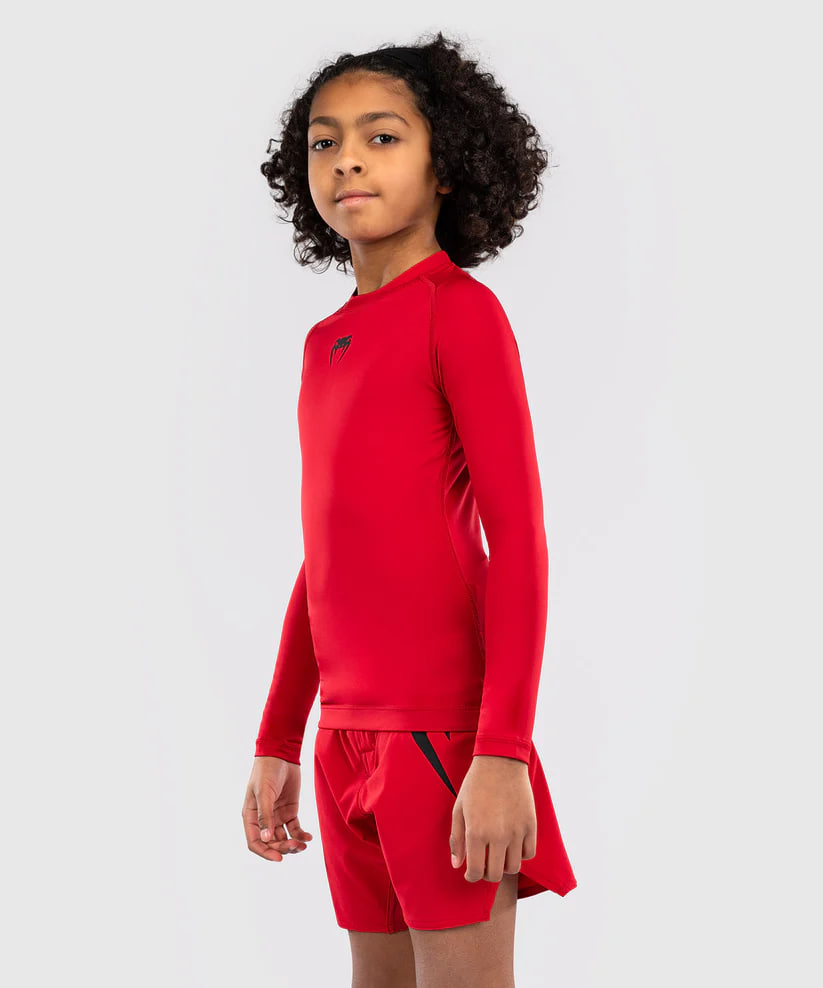 Детский рашгард Venum Contender Kids Rashguards Long Sleeves - Cherry Red размер