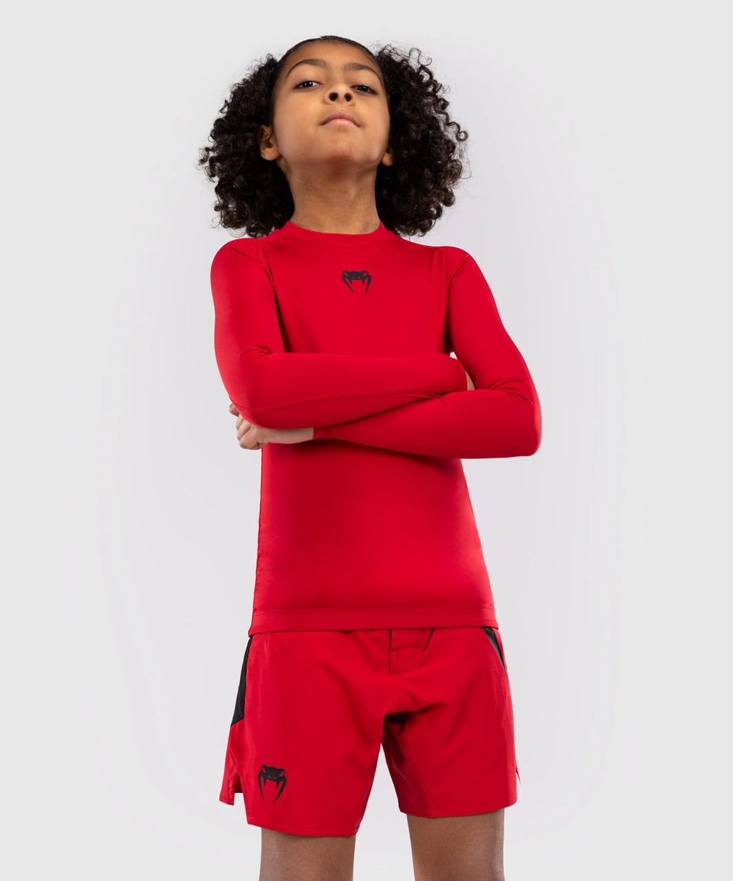 Детский рашгард Venum Contender Kids Rashguards Long Sleeves - Cherry Red Одесса