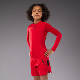 Детский рашгард Venum Contender Kids Rashguards Long Sleeves - Cherry Red фото