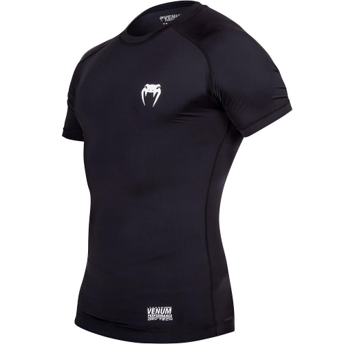 Компрессионная футболка Venum Contender 2.0 Compression Short Sleeves Black купить