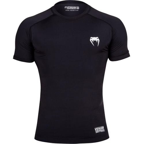 Компрессионная футболка Venum Contender 2.0 Compression Short Sleeves Black цена