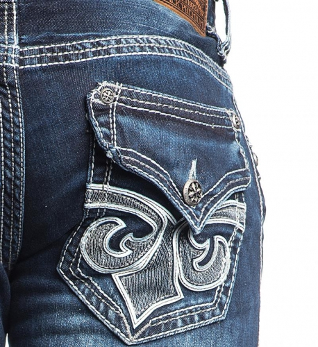 Affliction Blake Fleur Valdez Blue jeans photo