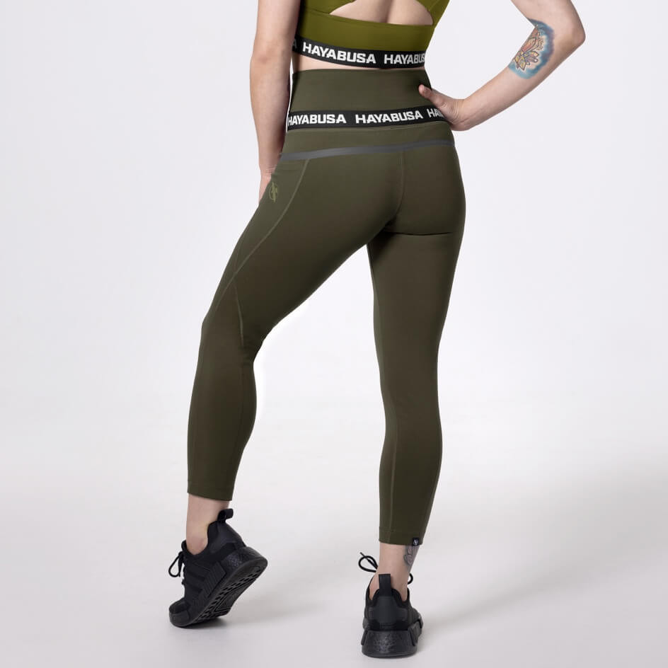 Hayabusa Womens High Rise 3/4 Leggings Olive buy