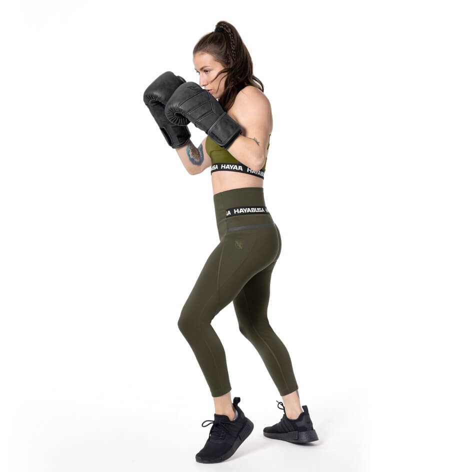 Hayabusa Womens High Rise 3/4 Leggings Olive original