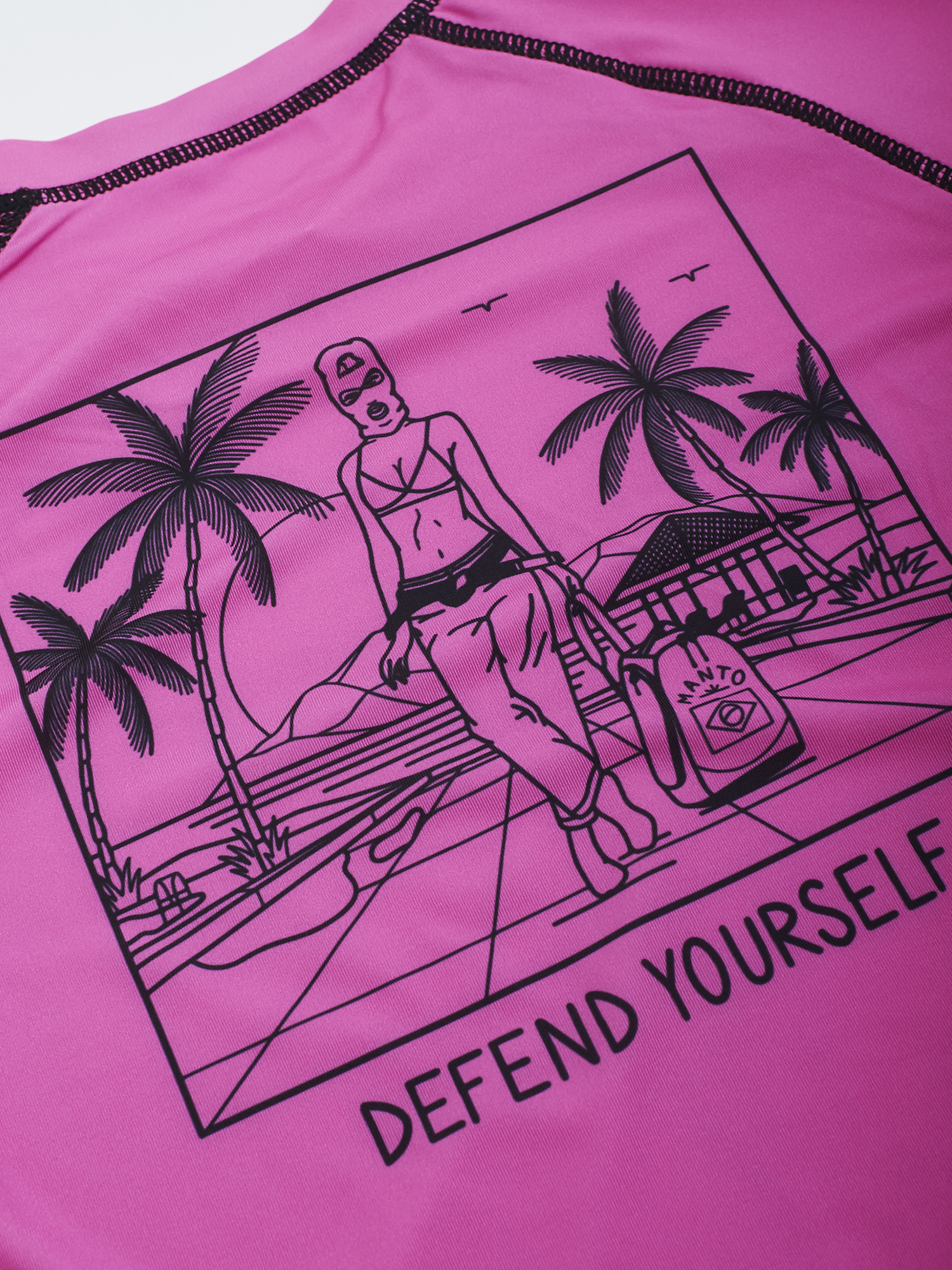 Рашгард MANTO Shortsleeve KTOF Pink фото